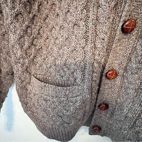 Vintage brown cardigan - Picture 3 of 4
